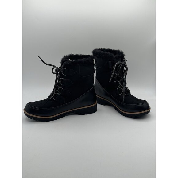 JBU By Jambu Boots Womens Faux Fur Black Exterior Weather Ready Size 7 M - Picture 7 of 12